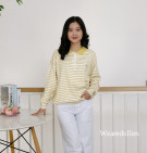 STRIPES RABITA TOP / ATASAN KNIT MOTIF STRIPES