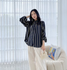 STRIPES VIA SHIRT / KEMEJA STRIPES OVERSIZE