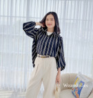 STRIPES VIA SHIRT / KEMEJA STRIPES OVERSIZE