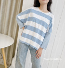 STRIPES VINLI TOP / ATASAN MOTIF STRIPES OVERSIZE