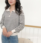 SWEET KNIT TOP / KNIT BLOUSE STRIPES