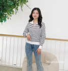 SWEET KNIT TOP / KNIT BLOUSE STRIPES