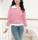 SWEET KNIT TOP / KNIT BLOUSE STRIPES