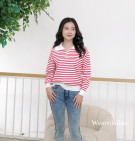 SWEET KNIT TOP / KNIT BLOUSE STRIPES