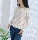 TERLINA KNIT SWEATER / SWEATER KNIT MIX KERAH KATUN