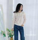 TERLINA KNIT SWEATER / SWEATER KNIT MIX KERAH KATUN