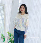 TERLINA KNIT SWEATER / SWEATER KNIT MIX KERAH KATUN