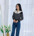 TERLINA KNIT SWEATER / SWEATER KNIT MIX KERAH KATUN