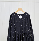 TONA POLKA DRESS / DRESS HITAM POLKA