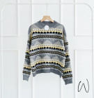 TRINGLE KNIT SWEATER / SWEATER MOTIF