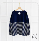 VACHA STRIPES BLOUSE / ATASAN GARIS