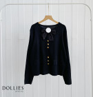 VARELA KNIT CARDY / CARDIGAN KNIT POLOS KANCING GOLD