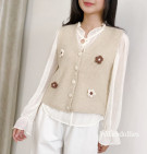 VELICA SET / ATASAN MIX VEST RAJUT IMPORT