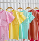 WEAREDOLLIES KIDS / ATASAN KAOS ANAK PEREMPUAN BAHU RUFFLE