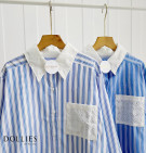 WENZI SHIRT / KEMEJA STRIPES MIX BROKAT