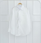 White Ruffle Shirt