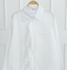 White Ruffle Shirt