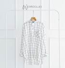 WHITE SQUARE SHIRT / KEMJA KOTAK PUTIH