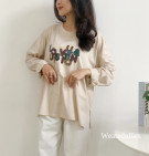 WUMEI TOP / ATASAN KAOS WANITA LENGAN PANJANG