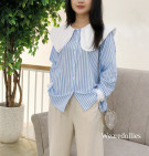 YARROW STRIPES  SHIRT / KEMEJA GARIS OVERSIZE