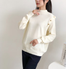 YOLLO KNIT TOP / ATASAN KNIT RAJUT MIX BUTTON