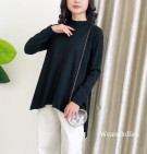 YUJI TOP / ATASAN KNIT POLOS WANITA