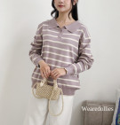 ZAECA STRIPES TOP / ATASA KNIT STRIPES KERAH