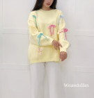 ZALFA SWEATER / SWEATER KNIT OVERSIZE