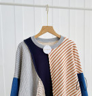 ZERINA SWEATER / SWEATER KAOS KNIT MIX DENIM