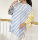 ZIGGY STRIPES TOP / KAOS BASIC OVERSIZE